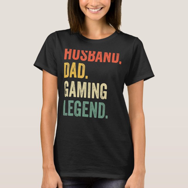 Camiseta Gamer Dad Husband Dad (Anverso)