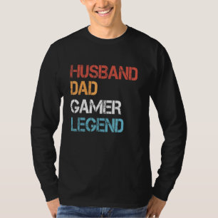 Camiseta Gamer Dad Husband Dad Video Game Legend
