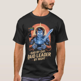 Camiseta Gamer dad tshirt Dad by Day Raid Leader by Night