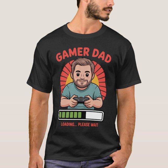 Camiseta Gamer Dad tshirt for video game lovers and fathers (Anverso)