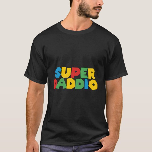 Camiseta Gamer Daddio Super Dad (Anverso)