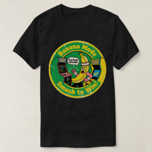 Camiseta Gamer de Banana Divertido "¡Aplastar para Ganar!"