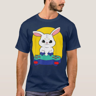 Camiseta Gamer de juegos de video de conejo 