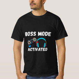 Camiseta Gamer de Modo Jefe Activado