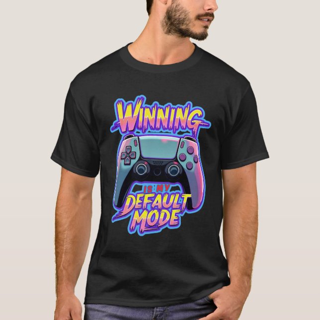 Camiseta Gamer Design: Winning Mode (Anverso)