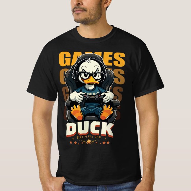 Camiseta Gamer Duck Chill Vibes T-Shirt (Anverso)
