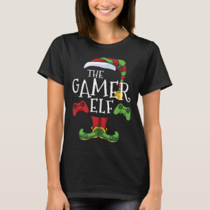 Camiseta Gamer Elf Familia Coincide con Navidades Divertido