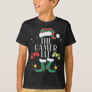 Camiseta Gamer Elf Navidades familiares coincidentes Pajama