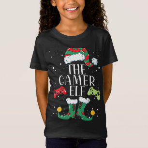 Camiseta Gamer Elf Navidades familiares coincidentes Pajama