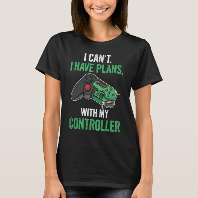 Camiseta Gamer En Línea Para Un Controlador Nerd 2 (Anverso)