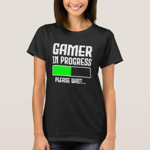 Camiseta Gamer En Progreso Cargando Barra Funny Video Game 