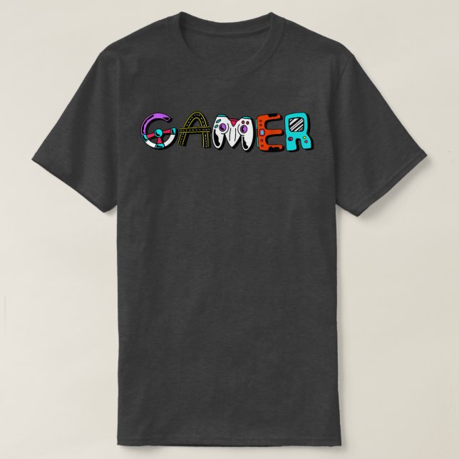 Camiseta Gamer Forever Skeleton para siempre Video Gaming T (Diseño del anverso)