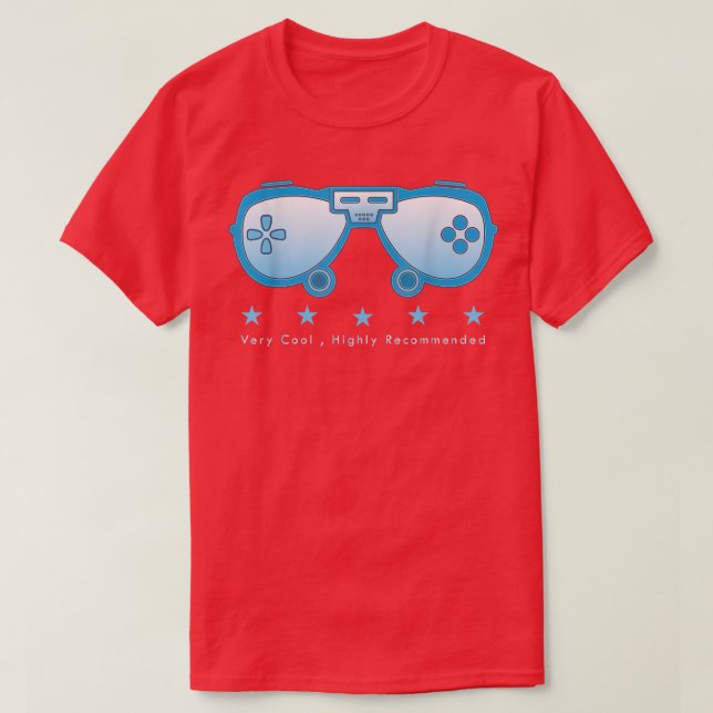 Camiseta Gamer Gafas de sol Video Controlador de juegos Amo (Diseño del anverso)