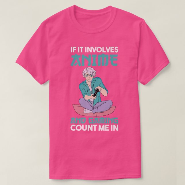 Camiseta Gamer Gaming Anime Premium (Diseño del anverso)