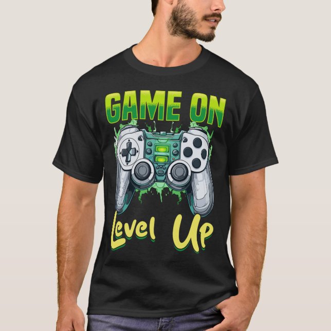 Camiseta Gamer Gaming Game On  (Anverso)