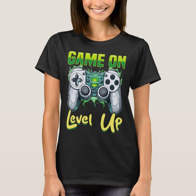 Camiseta Gamer Gaming Game On  (Anverso)