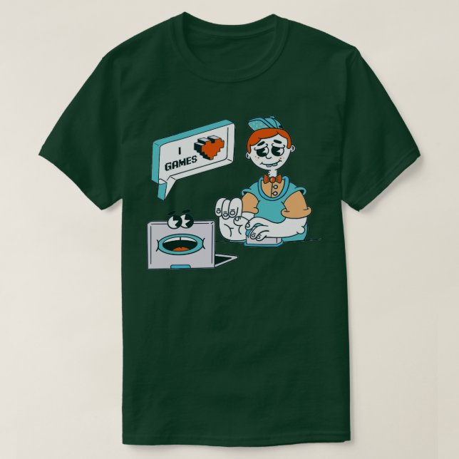 Camiseta Gamer geek (Diseño del anverso)