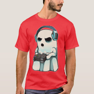 Camiseta Gamer Ghost Lazy Halloween disstume Guay Videogame