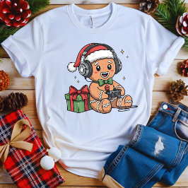 Camiseta Gamer Gingerbread Xmas Gaming