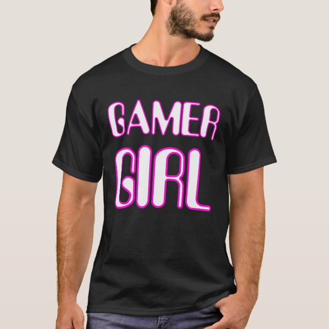 Camiseta Gamer Girl Nerd Girl Cute Gaming  Geek Nerd Outfit (Anverso)