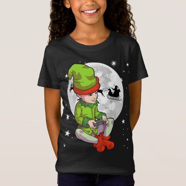 Camiseta Gamer Gnome Red Plaid Matando Navidades de familia (Anverso)