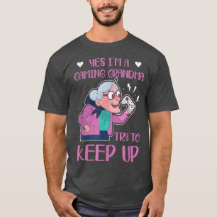 Camiseta Gamer Grandma Old Player Controller Abuela Vi
