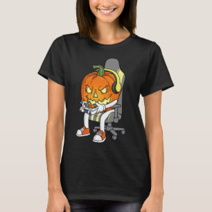 Camiseta Gamer Halloween Jackolantern Espeluznante Juegos N