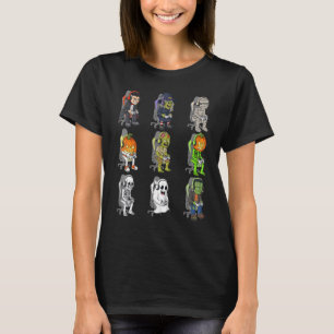 Camiseta Gamer Halloween Skeleton Vampire Gaming Mummy Boys