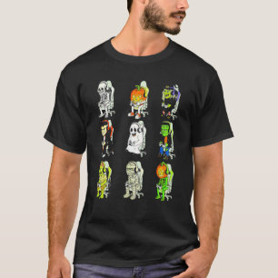 Camiseta Gamer Halloween Skeleton Vampire Gaming Mummy Boys