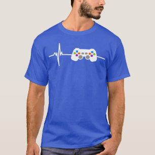 Camiseta Gamer Heartbeat Game Controller para Nerdy Gamer f