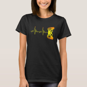 Camiseta Gamer Heartbeat Video Game Controller Gaming Gamer