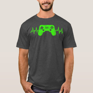 Camiseta Gamer Heartbeat Videojuegos Adolescentes Jaming Bo