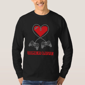 Camiseta Gamer Love Valentine's Day Video Game Controller H