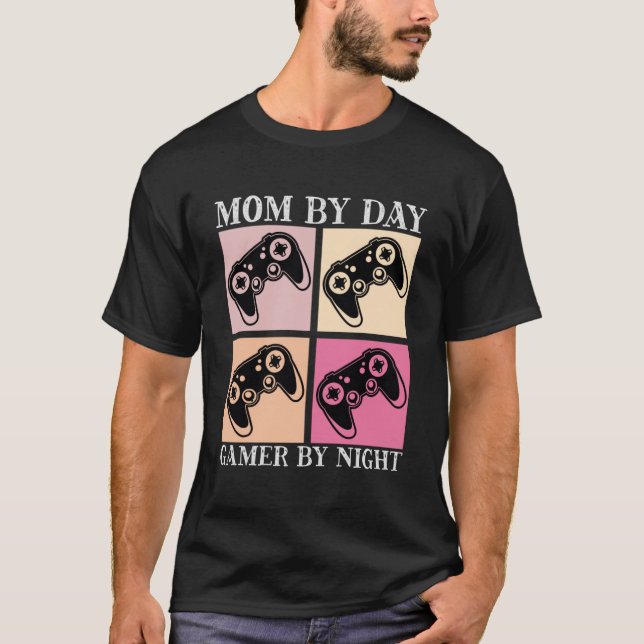 Camiseta Gamer Mom Motherhood Joystick Controlador de video (Anverso)