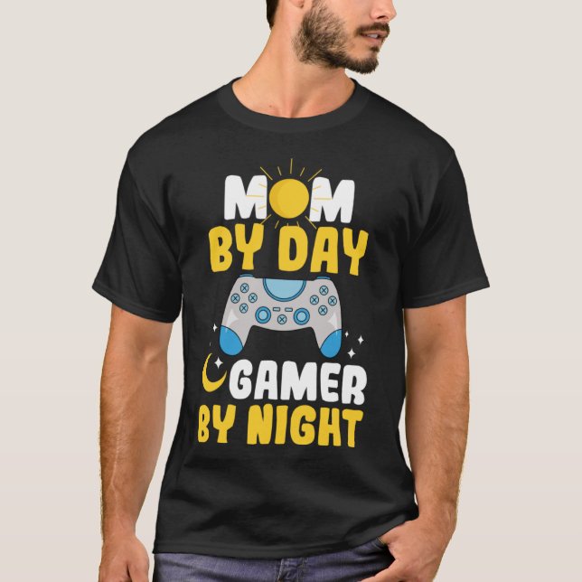 Camiseta Gamer Mom Motherhood Joystick Controlador de video (Anverso)