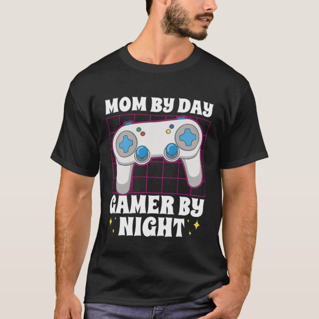 Camiseta Gamer Mom Motherhood Joystick Controller Video Gam (Anverso)