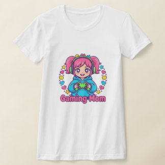 Camiseta Gamer Mom T-shirt – Fun Shirt for Gaming Moms, Cut