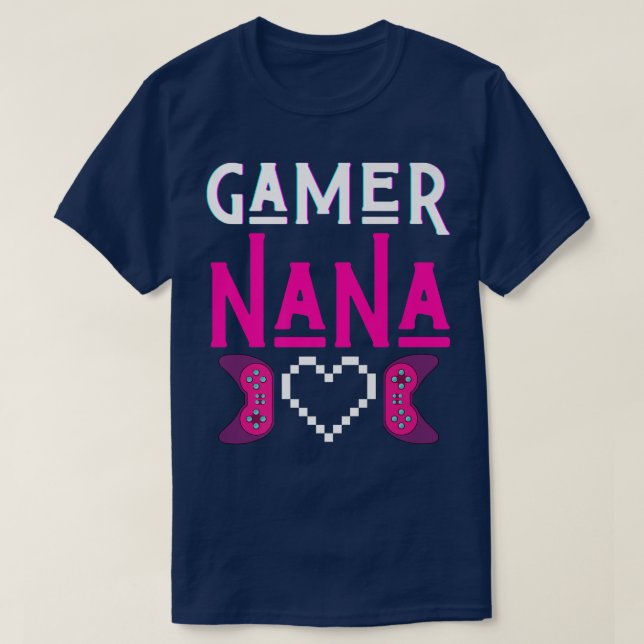 Camiseta Gamer Nana Grandma Juega videojuego divertido Mimi (Diseño del anverso)