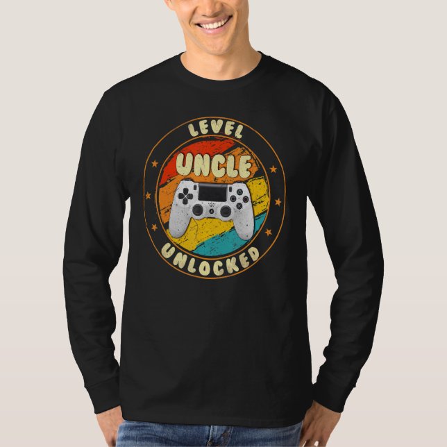 Camiseta Gamer Nuevo Tío Papá Mamá Invitación Embarazo (Anverso)