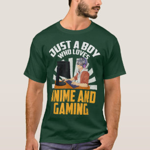 Camiseta Gamer Otaku Boys Videojuegos Manga Kawaii Japón A
