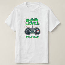 Camiseta Gamer Papá - Nivel Desbloqueado Tee de Pa