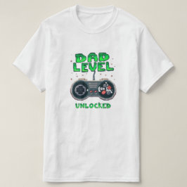 Camiseta Gamer Papá - Nivel Desbloqueado Tee de Pa