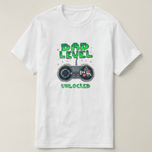 Camiseta Gamer Papá - Nivel Desbloqueado Tee de Pa