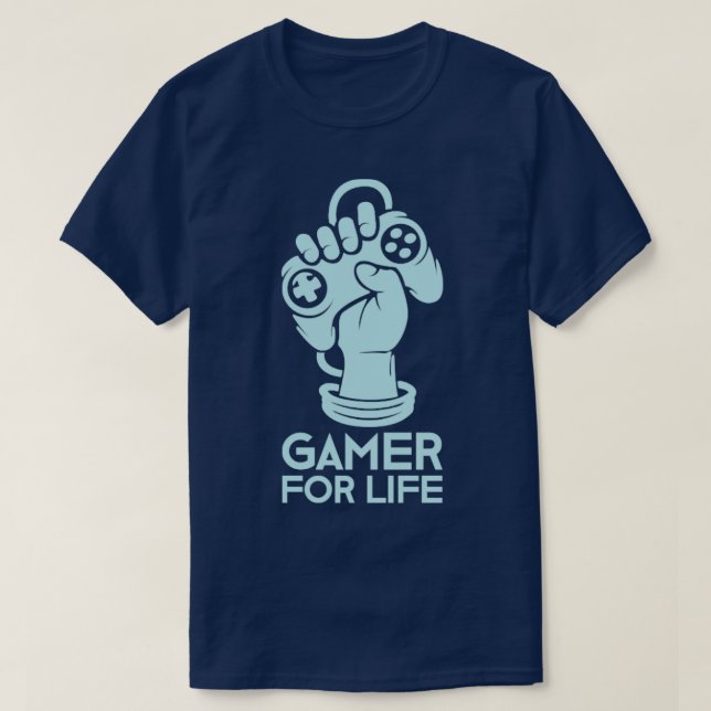 Camiseta Gamer para la vida1 (Diseño del anverso)
