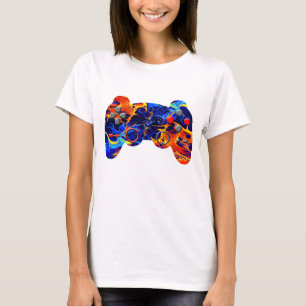 Camiseta GAMER PINTURA ABSTRACTA NEÓN COLORIDA