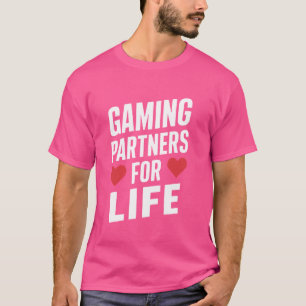 Camiseta Gamer Romance Video Games Heart Pixel Art Gaming P