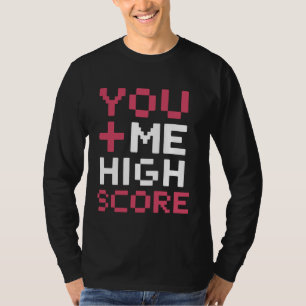 Camiseta Gamer Romance Video Games Heart Pixel Art Gaming P