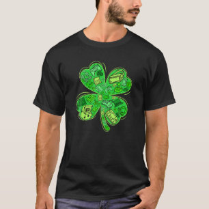 Camiseta Gamer Shamrock St Patricks Día Juego de Juegos Irl