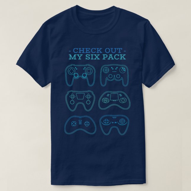 Camiseta Gamer Six Pack (Diseño del anverso)
