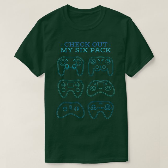 Camiseta Gamer Six Pack (Diseño del anverso)